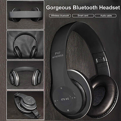 Special Edition P47 Headphone with Pop Window Over The Ear Wireless Bluetooth Headphone Support Sd Card