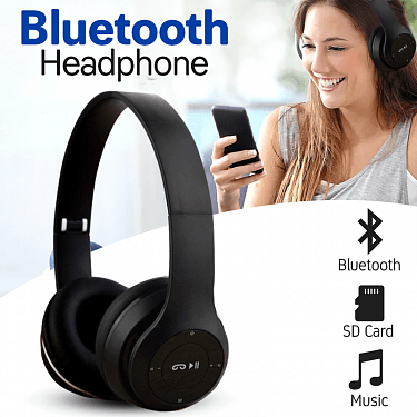 Special Edition P47 Headphone with Pop Window Over The Ear Wireless Bluetooth Headphone Support Sd Card