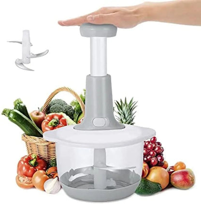 Vegetables Push Hand Chopper (Capacity 1.5 L)