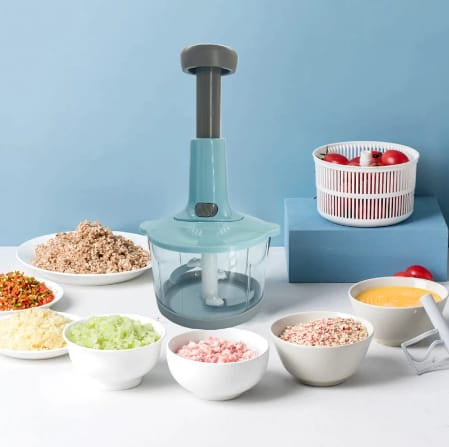 Vegetables Push Hand Chopper (Capacity 1.5 L)