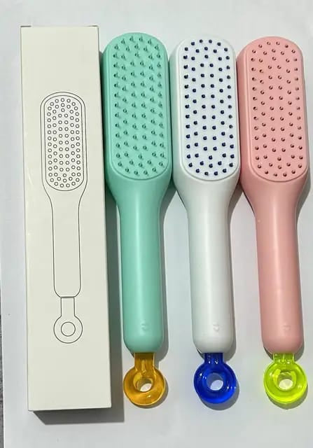 Self-Cleaning Hair Brush with Scalable Rotating Lifting