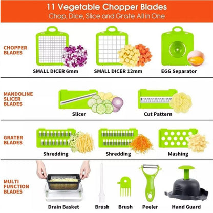 16 in 1 Vegetable Slicer Food Chopper Kitchen Tool