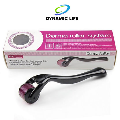 Derma Roller for Hair Growth and Facial Skin Therapy