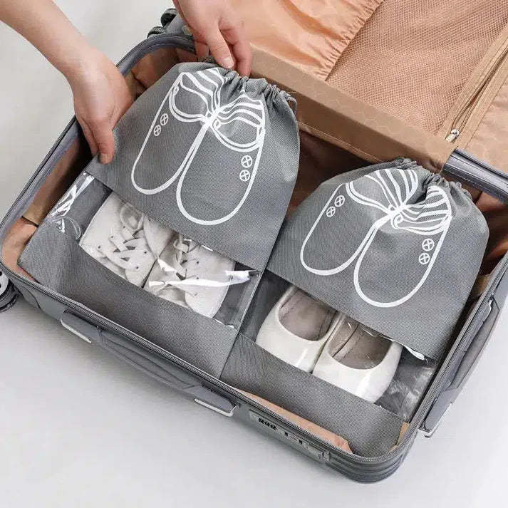 Pack of 3 Travel Shoes Storage Bag