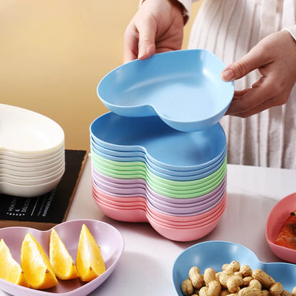 8pcs Multi Color Plate Set With Stand