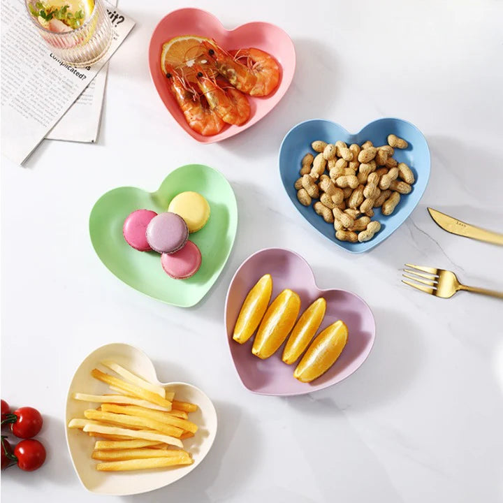 8pcs Multi Color Plate Set With Stand