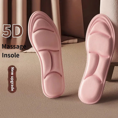 1 Pair Comfortable 5D Massager Shoe Foam Insoles