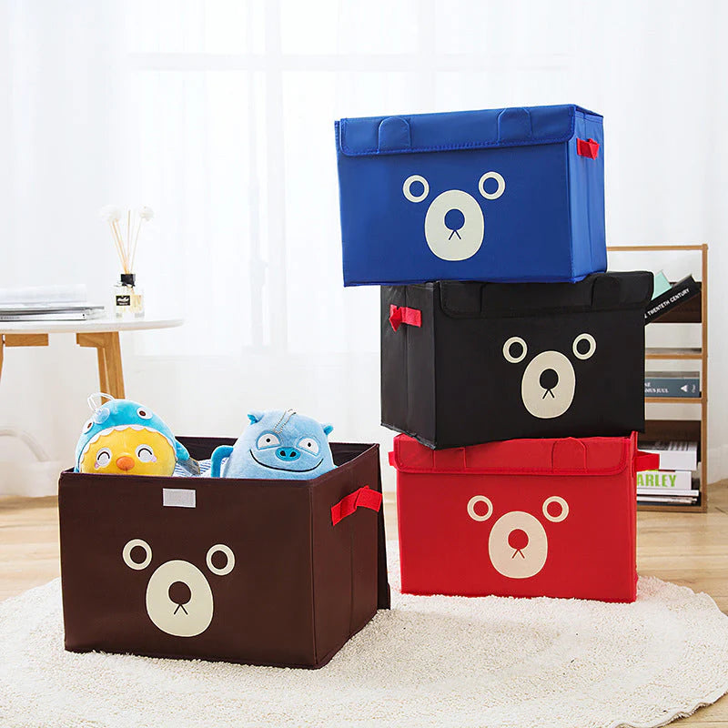 Cartoon Bear Foldable Storage Box For Multipurpose