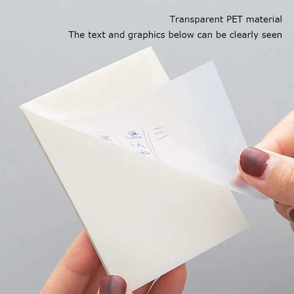 50 Sheets Transparent Sticky Notes