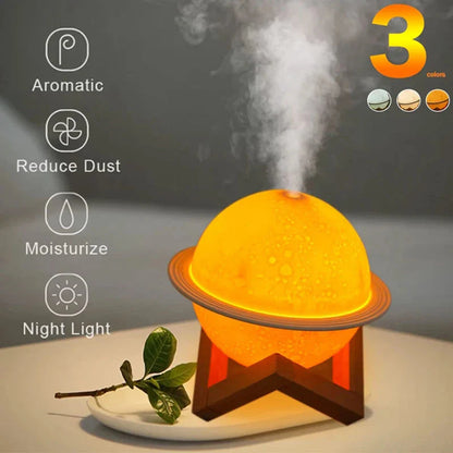 3D Moon Shape Aroma Humidifier with LED Light