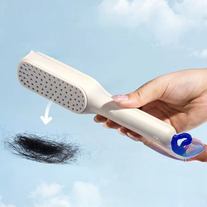 Self-Cleaning Hair Brush with Scalable Rotating Lifting